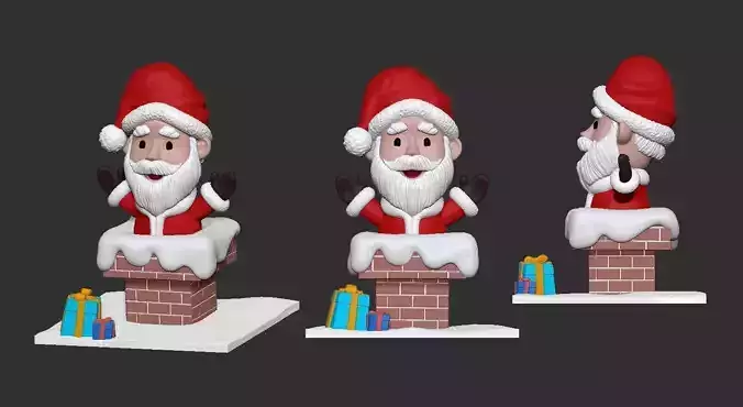 santa claus 3D print model