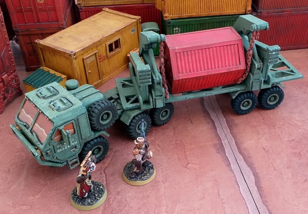 Military Transporter - 28mm Sci-Fi 3D print model_1