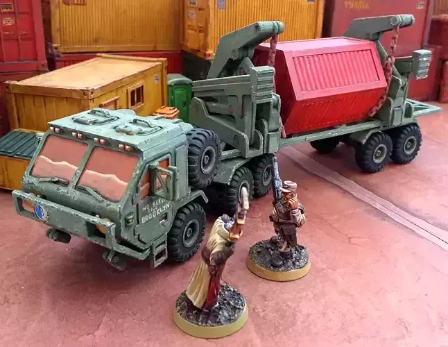 Military Transporter - 28mm Sci-Fi 3D print model Military Transporter - 28mm Sci-Fi 3D print model