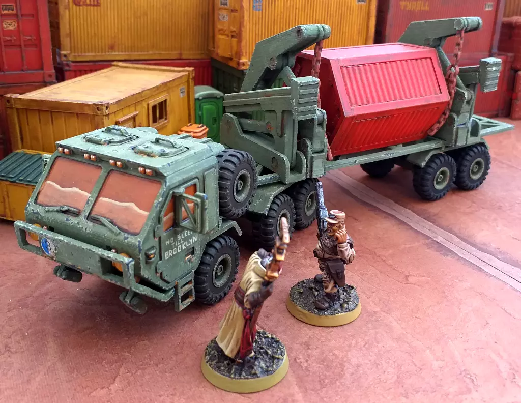 Military Transporter - 28mm Sci-Fi 3D print model_0