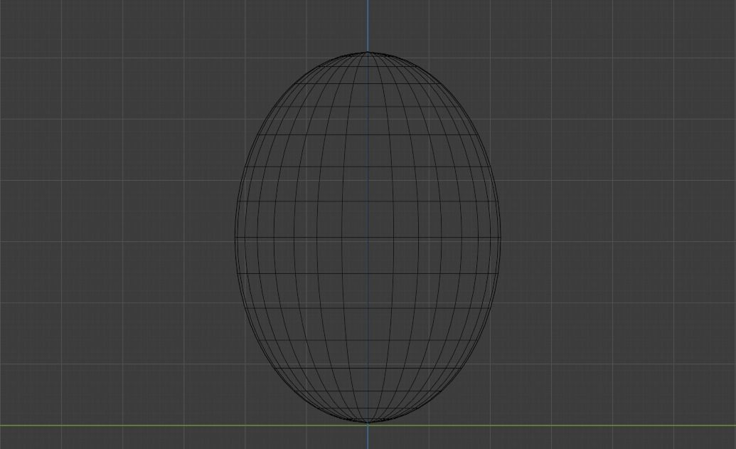 Chicken Egg Low-poly 3D model_3