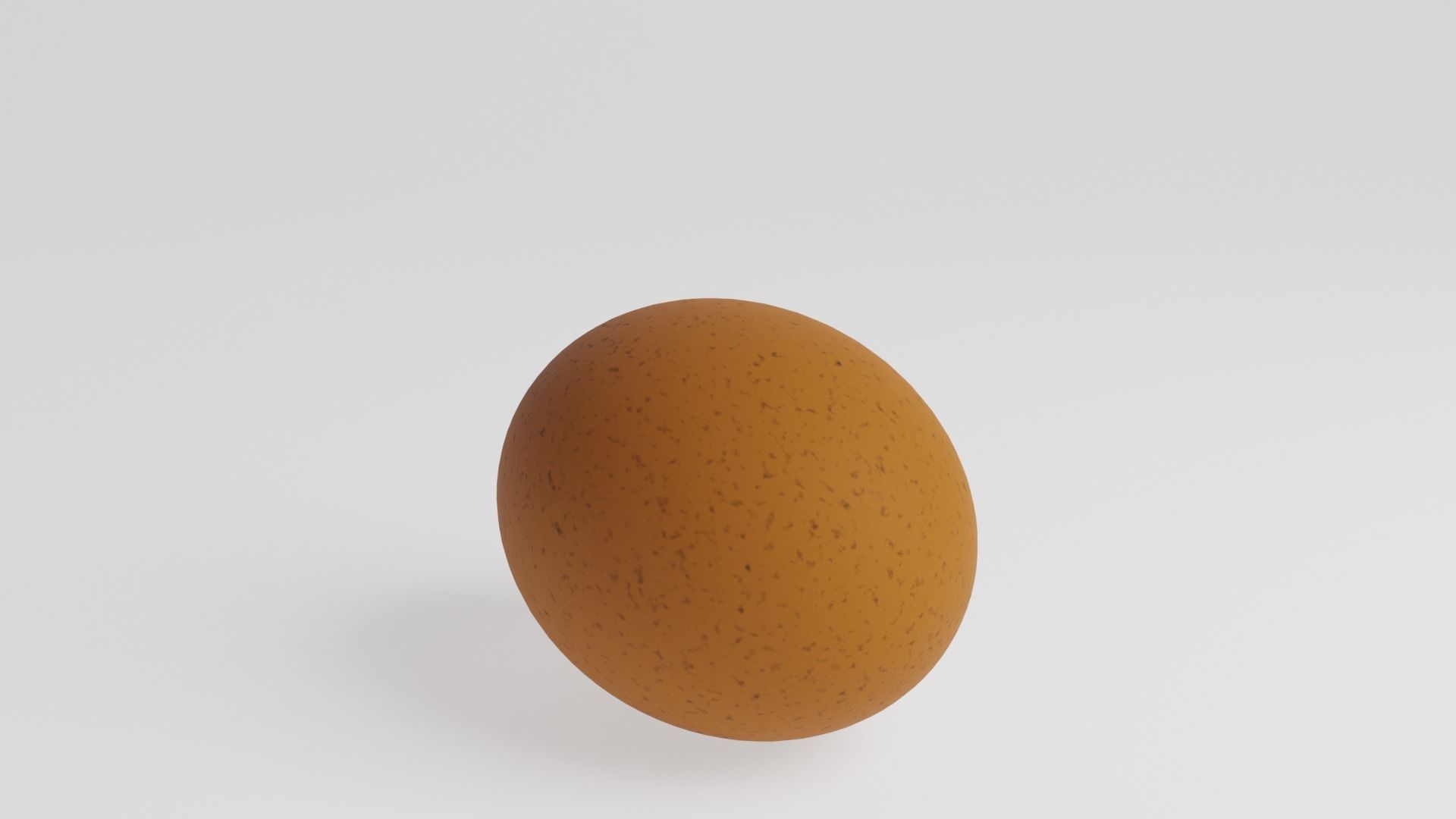 Chicken Egg Low-poly 3D model_6