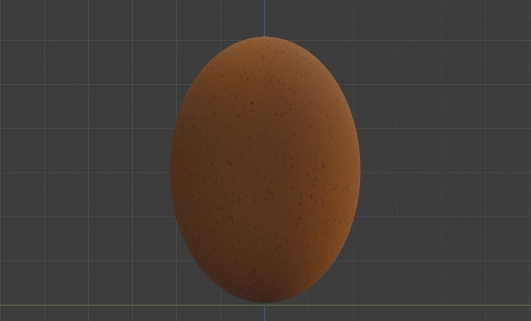 Chicken Egg Low-poly 3D model_5