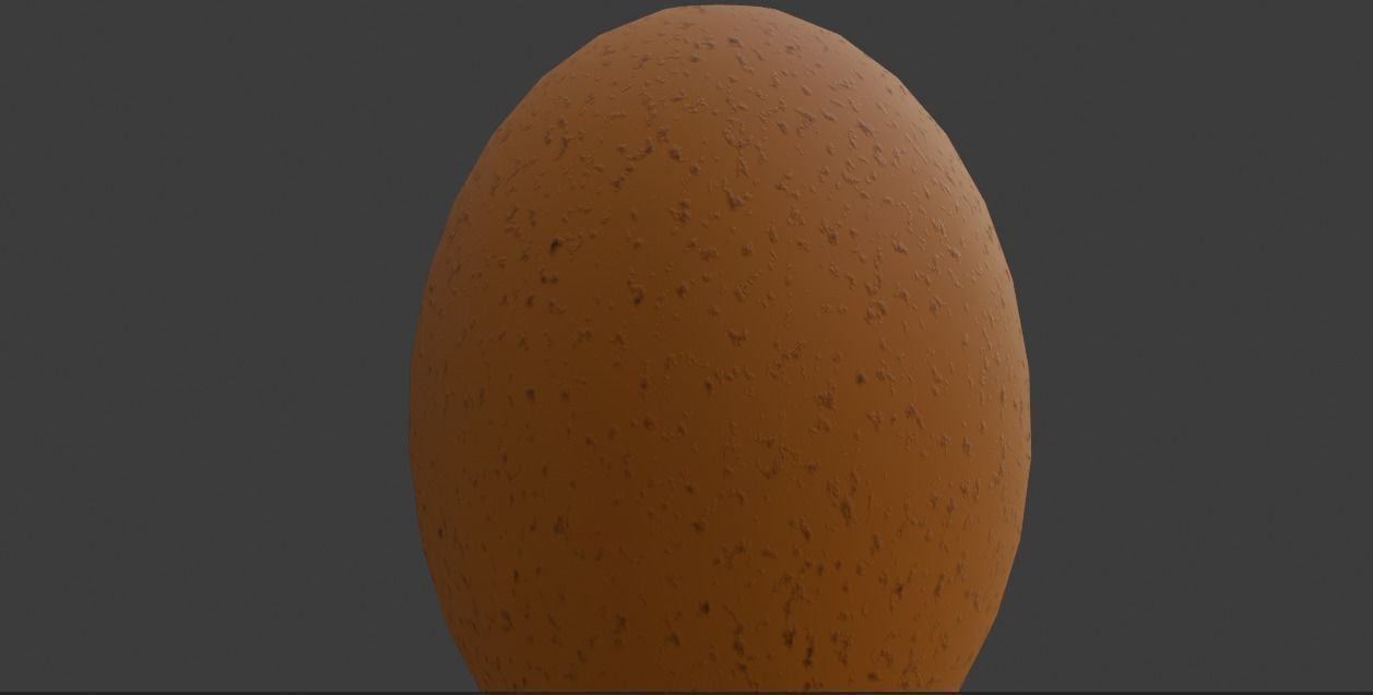 Chicken Egg Low-poly 3D model_13