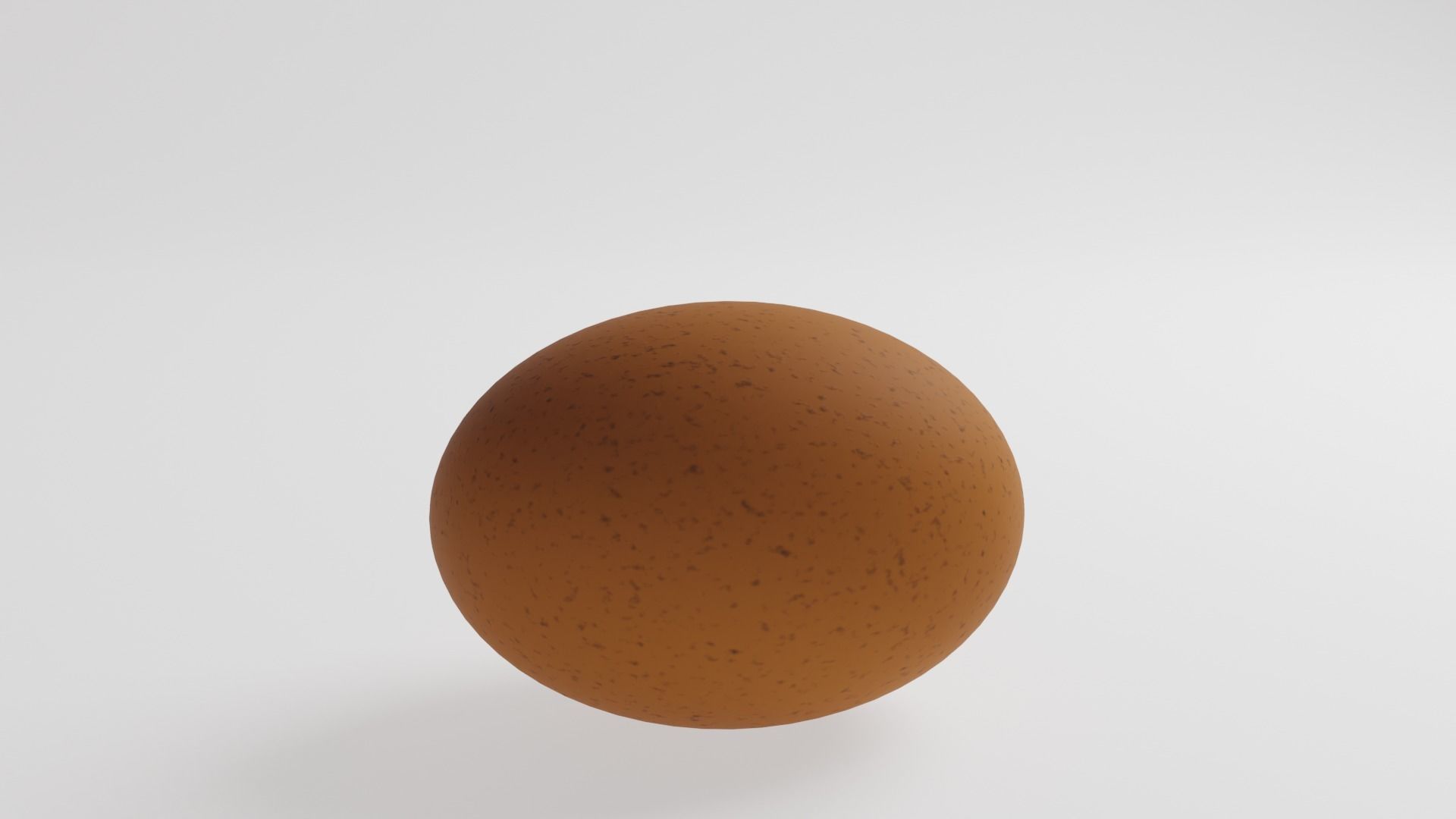 Chicken Egg Low-poly 3D model_2