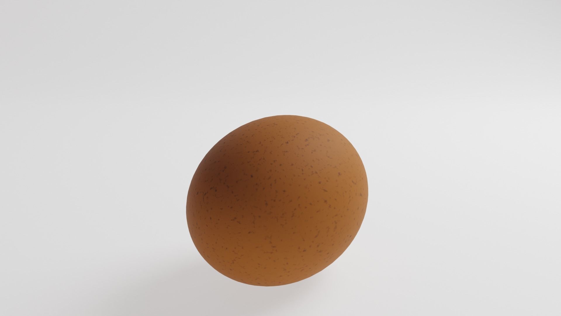Chicken Egg Low-poly 3D model_1