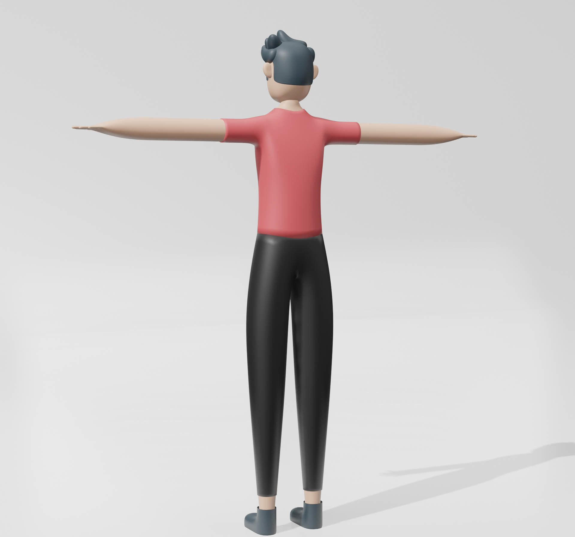 Man in minimal design 3D model_3