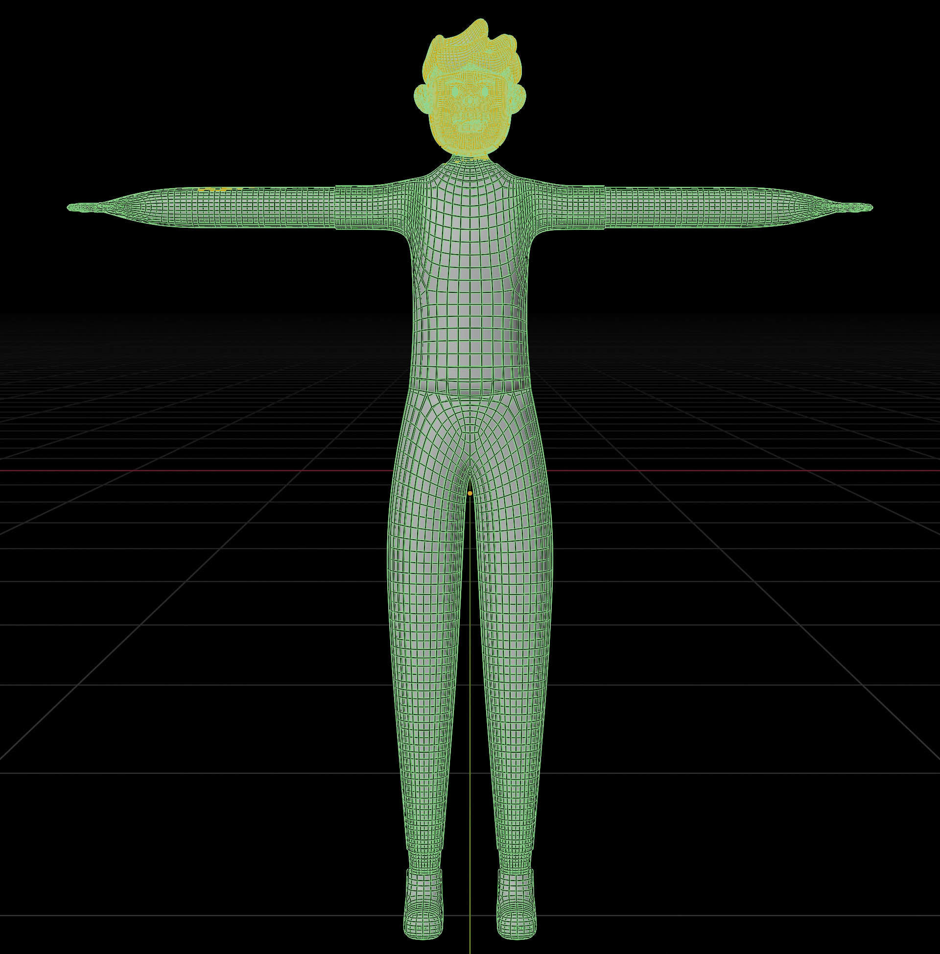 Man in minimal design 3D model_11