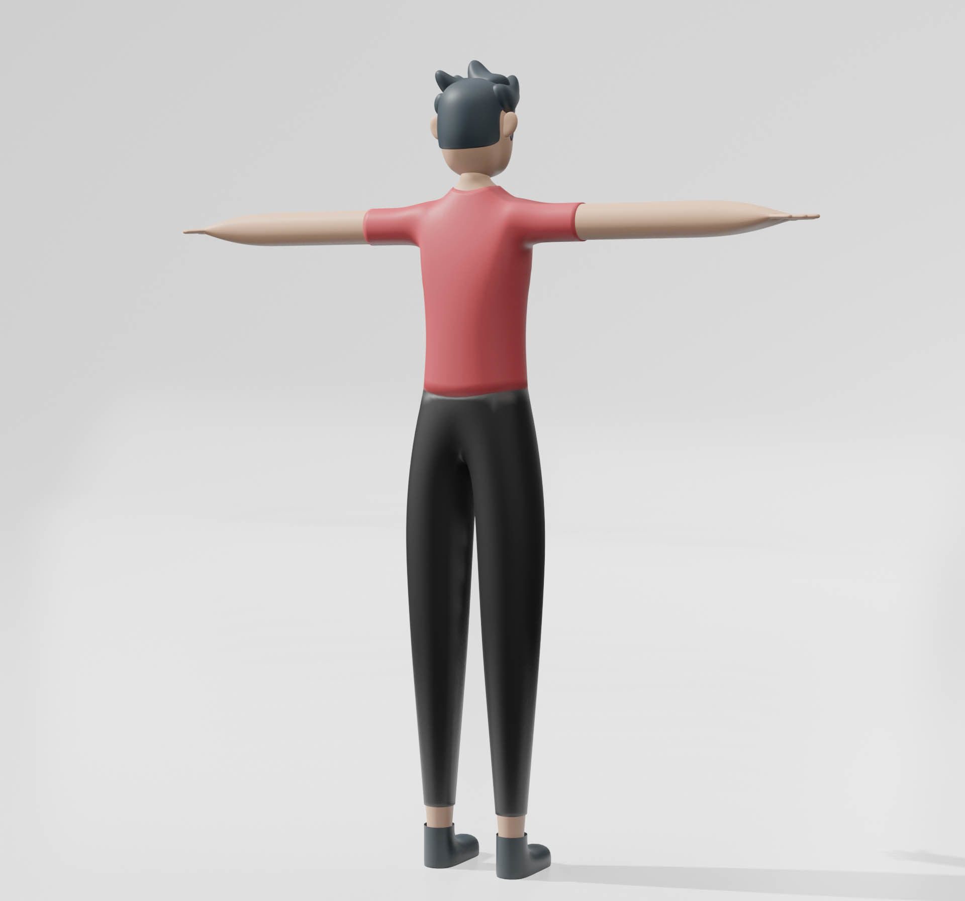 Man in minimal design 3D model_5
