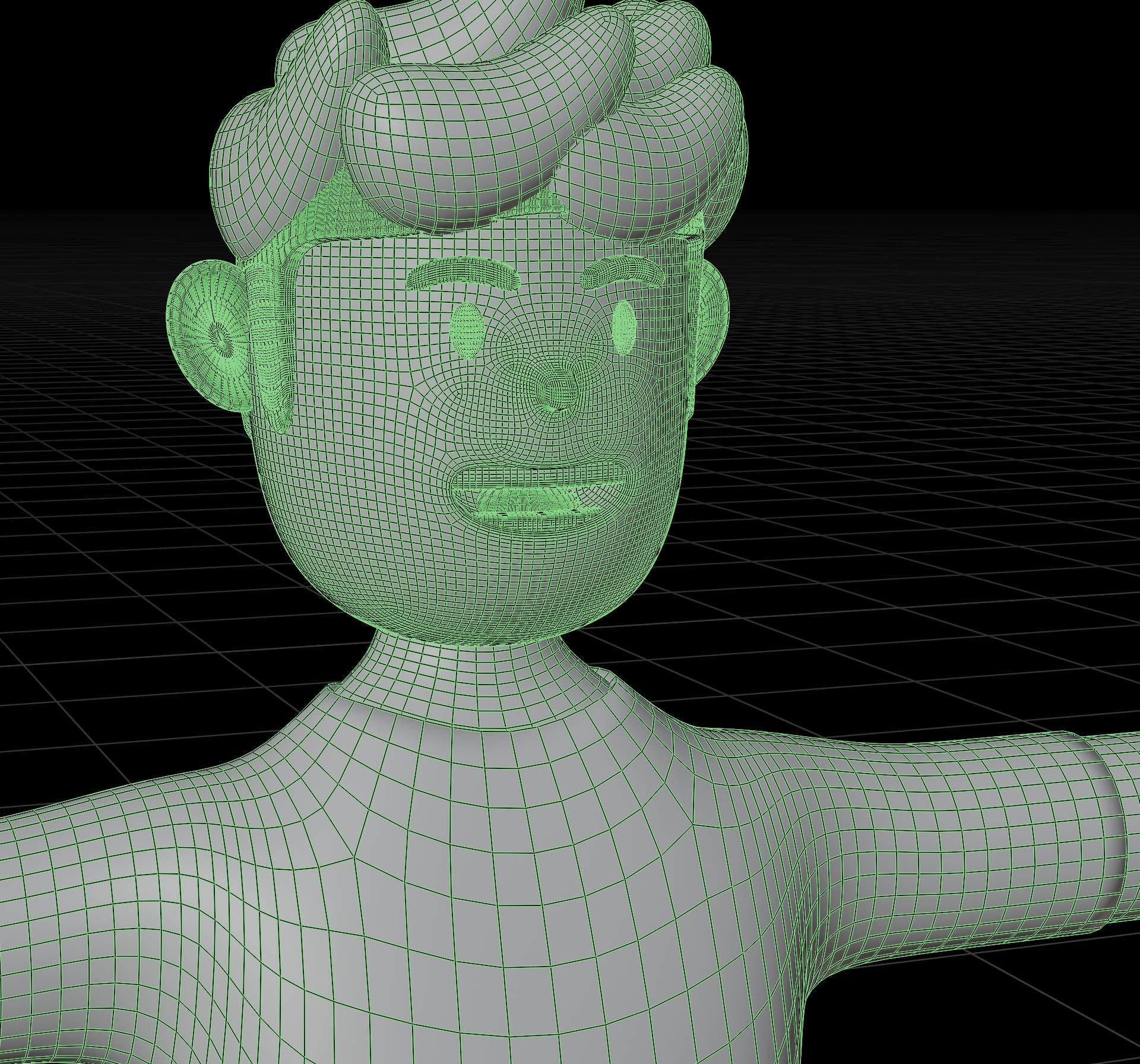 Man in minimal design 3D model_12