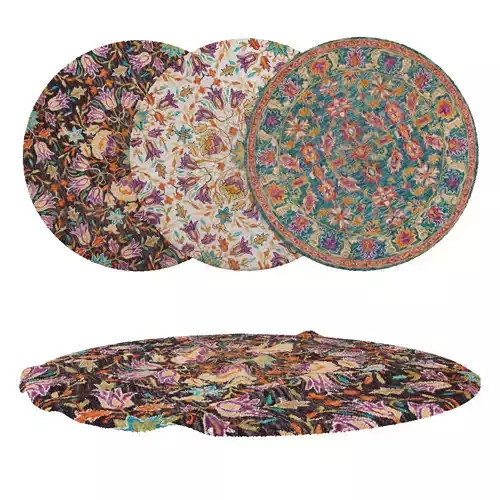 Round Rug Set 22