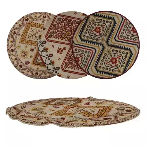 Round Rug Set 23