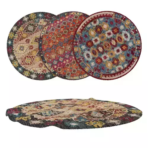 Round Rug Set 24