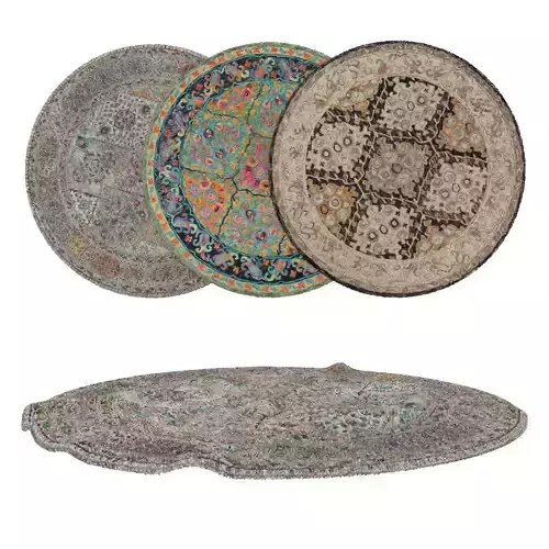 Round Rug Set 25