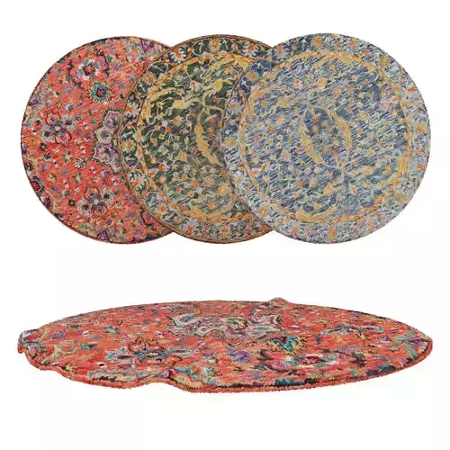 Round Rug Set 26