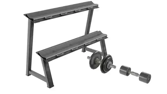 Dumbbell Rack Low-poly 3D model