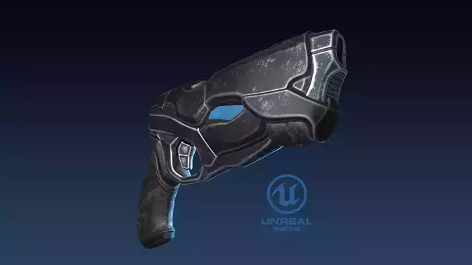 Pistol - Game Ready adamantium gun