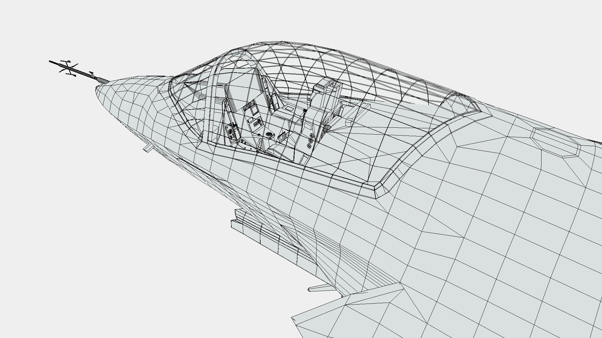 F-35 Fighter Jet Low-poly 3D model_15