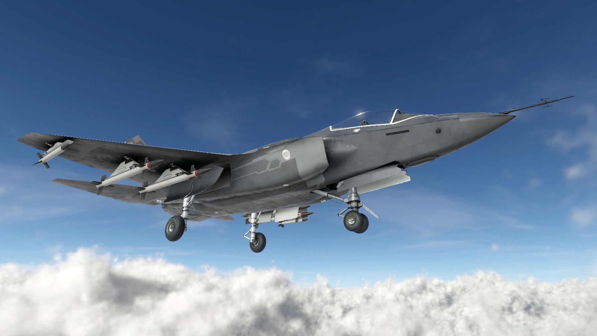 F-35 Fighter Jet Low-poly 3D model_11