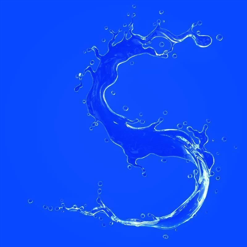 Water splash 3d model 3D model_2