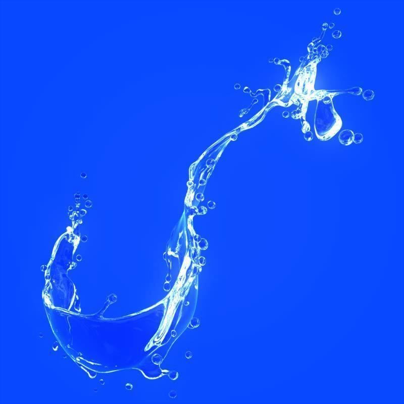 Water splash 3d model 3D model_4