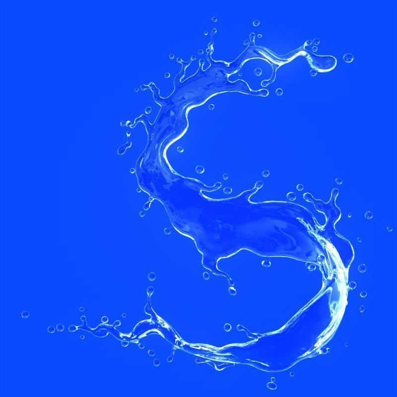 Water splash 3d model 3D model_1