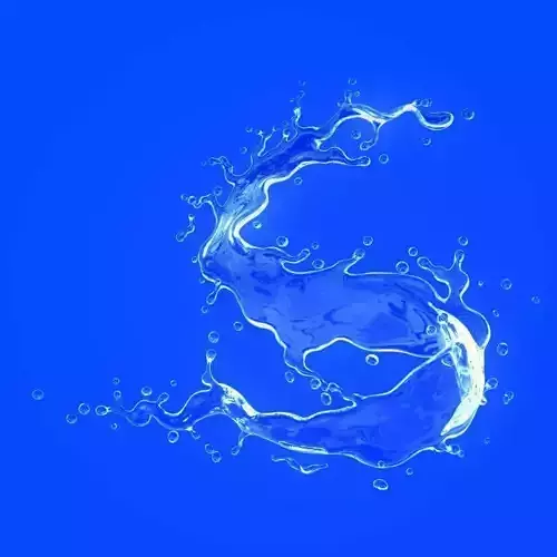 Water splash 3d model