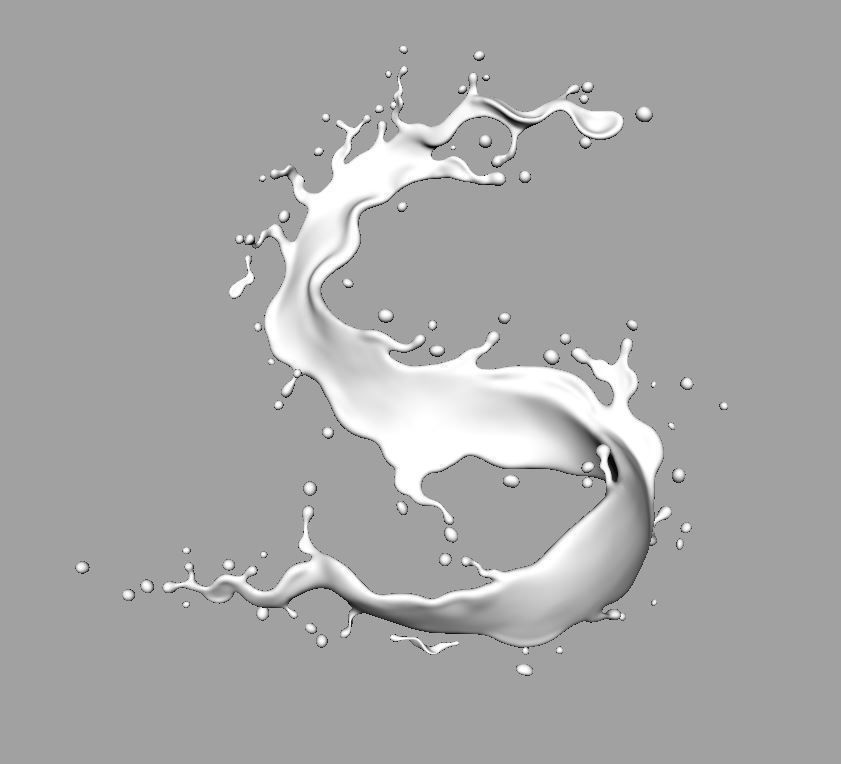 Water splash 3d model 3D model_11
