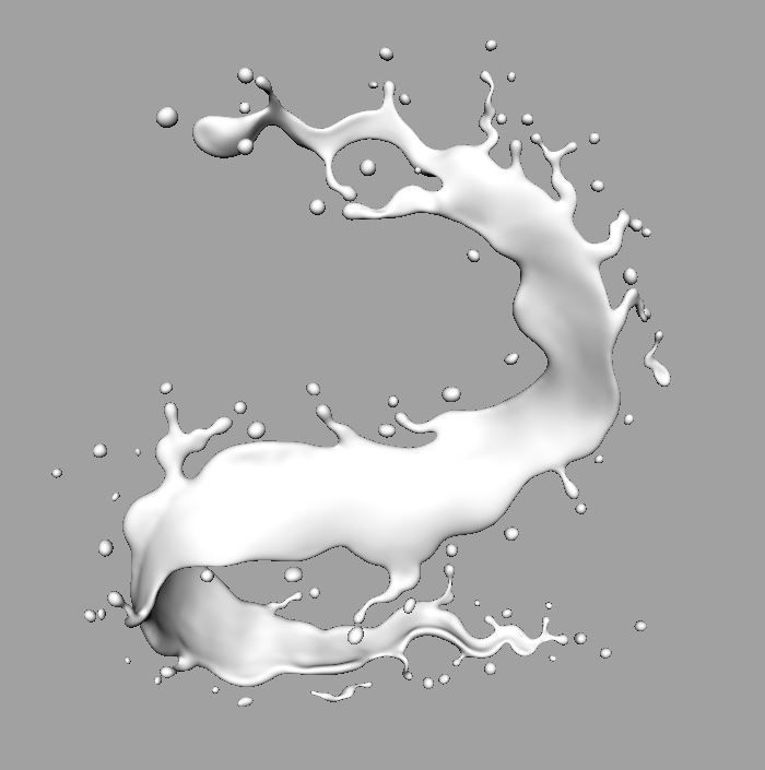 Water splash 3d model 3D model_13
