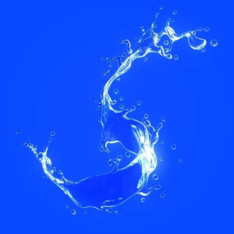 Water splash 3d model 3D model_3