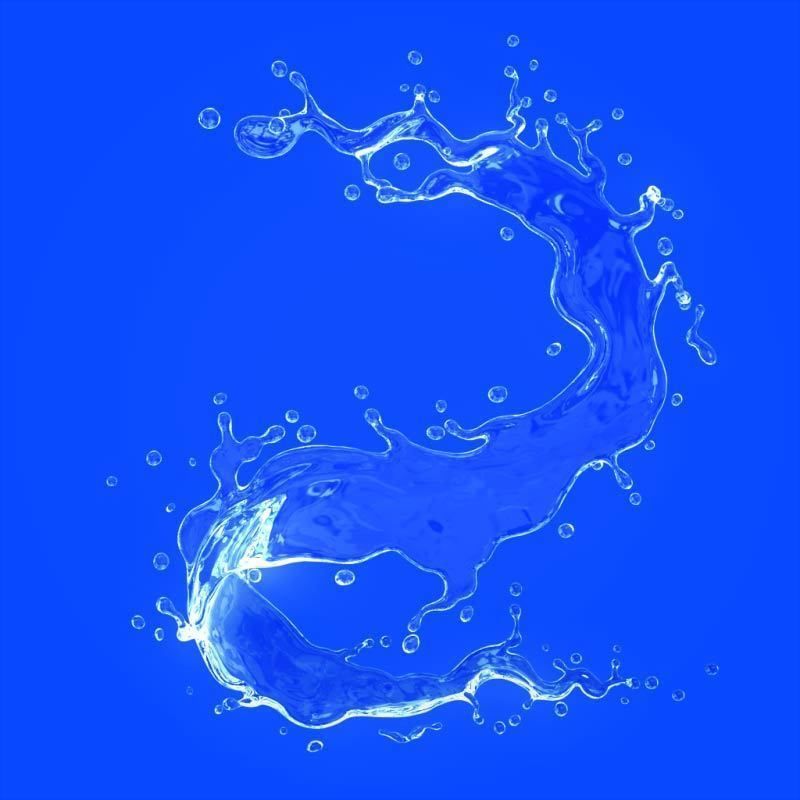 Water splash 3d model 3D model_6