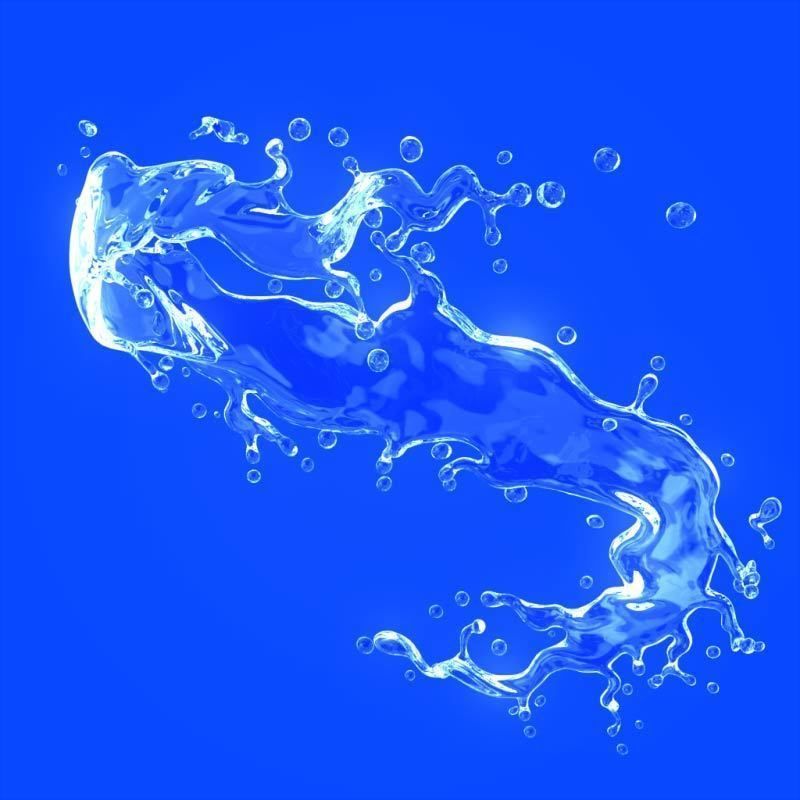 Water splash 3d model 3D model_5
