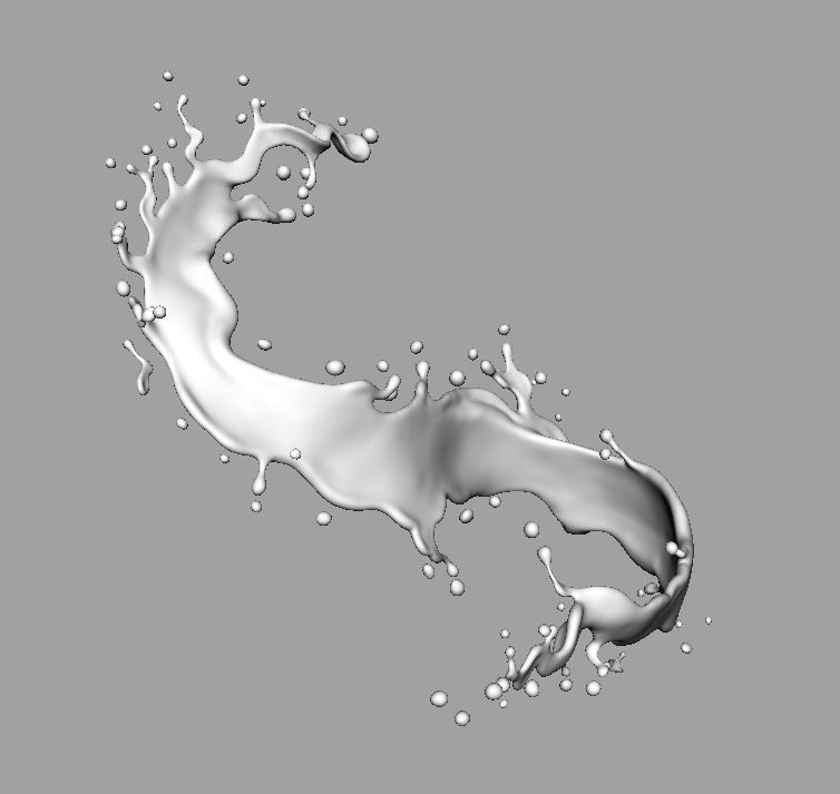 Water splash 3d model 3D model_15