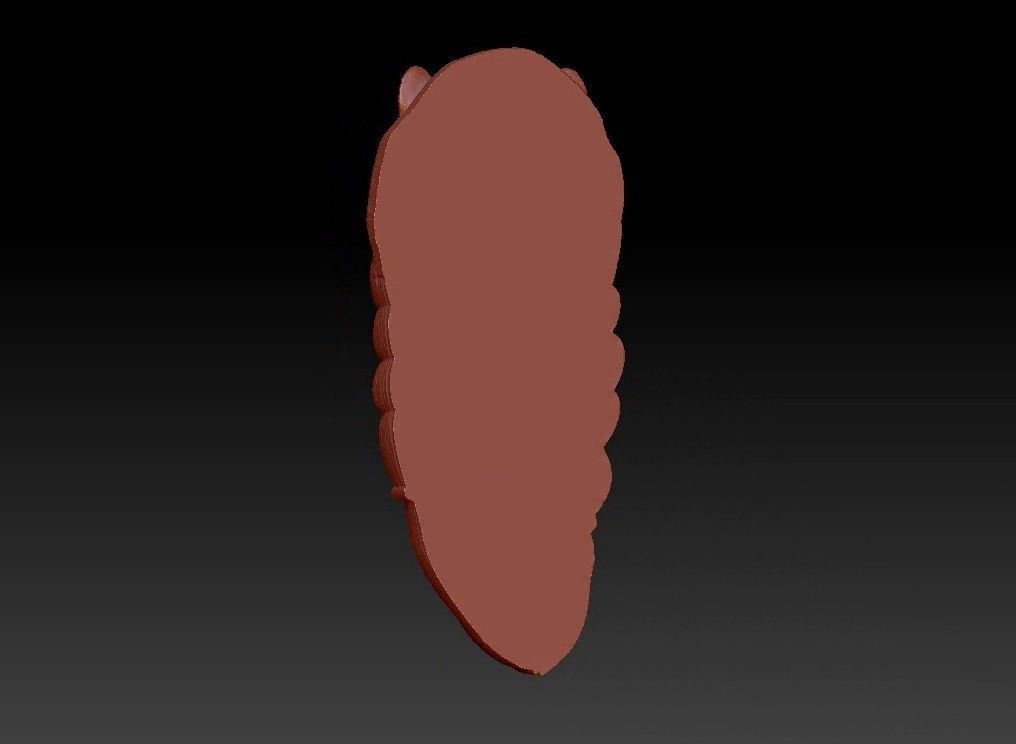 bear  wall decoration 3D print model_12