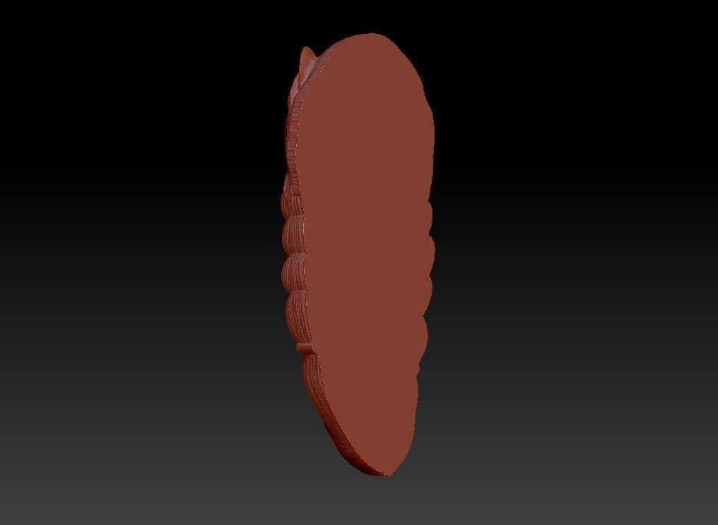 bear  wall decoration 3D print model_13