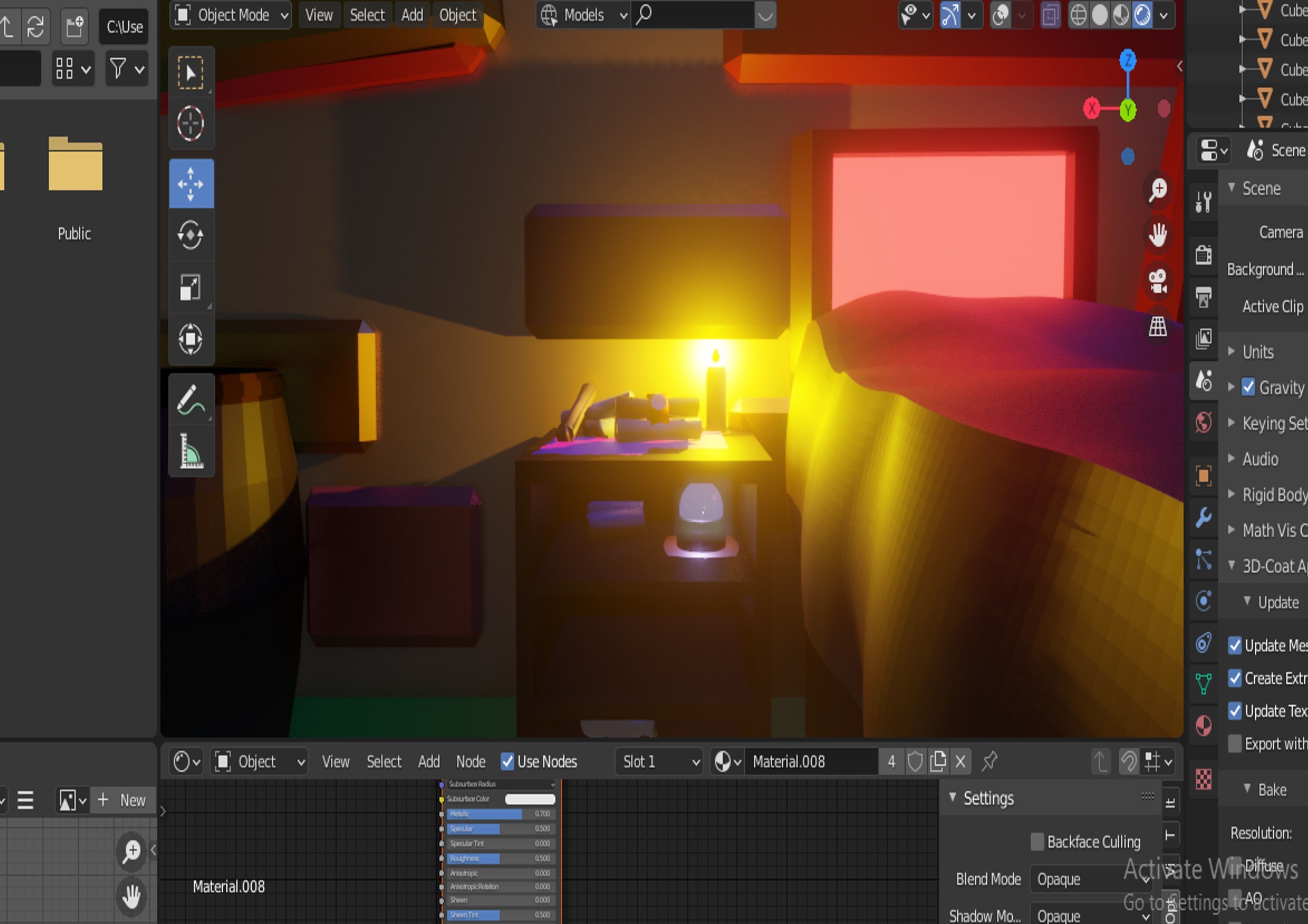 player home Low-poly 3D model_1