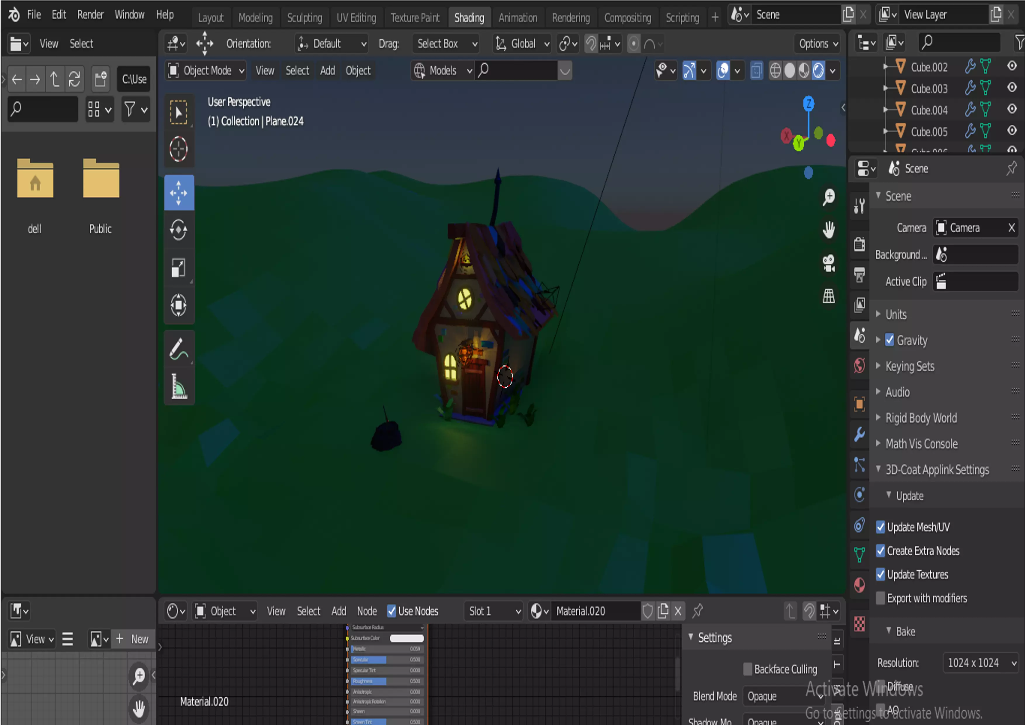 player home Low-poly 3D model_0