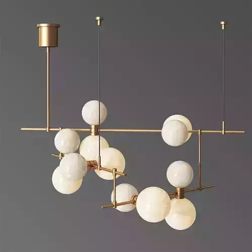 ModernRail Geometric Linear Suspension by Tech Lighting 3D model
