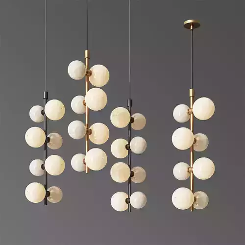 ModernRail Pendant Light by Tech Lighting 3D model