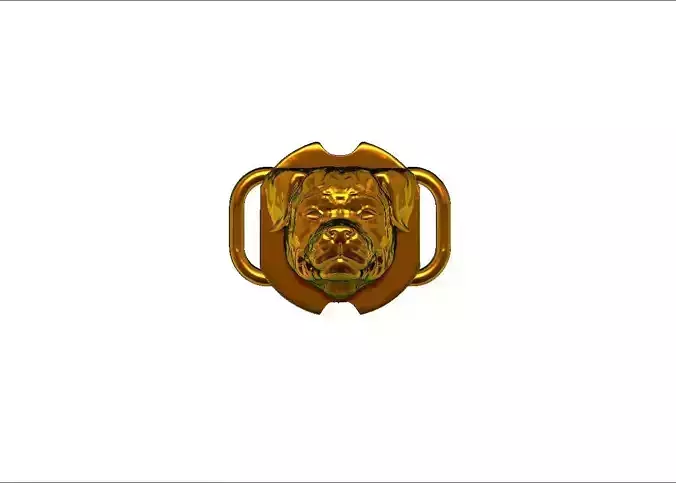 Rottweiler Head model bracelet link