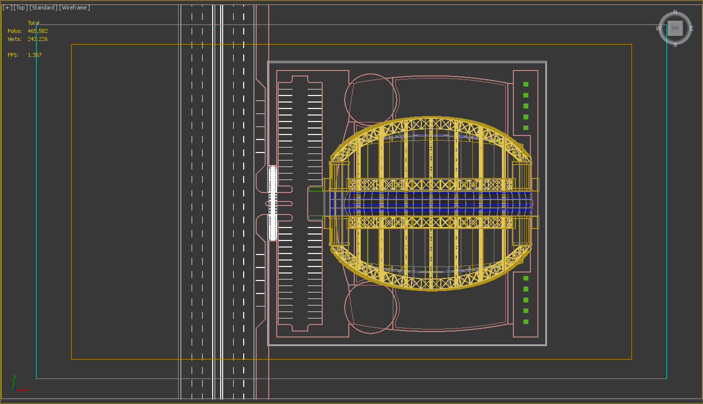 exhibition center exterior and interior 3D model_13