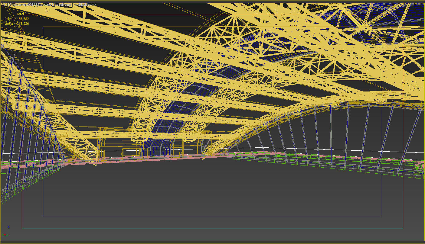 exhibition center exterior and interior 3D model_6