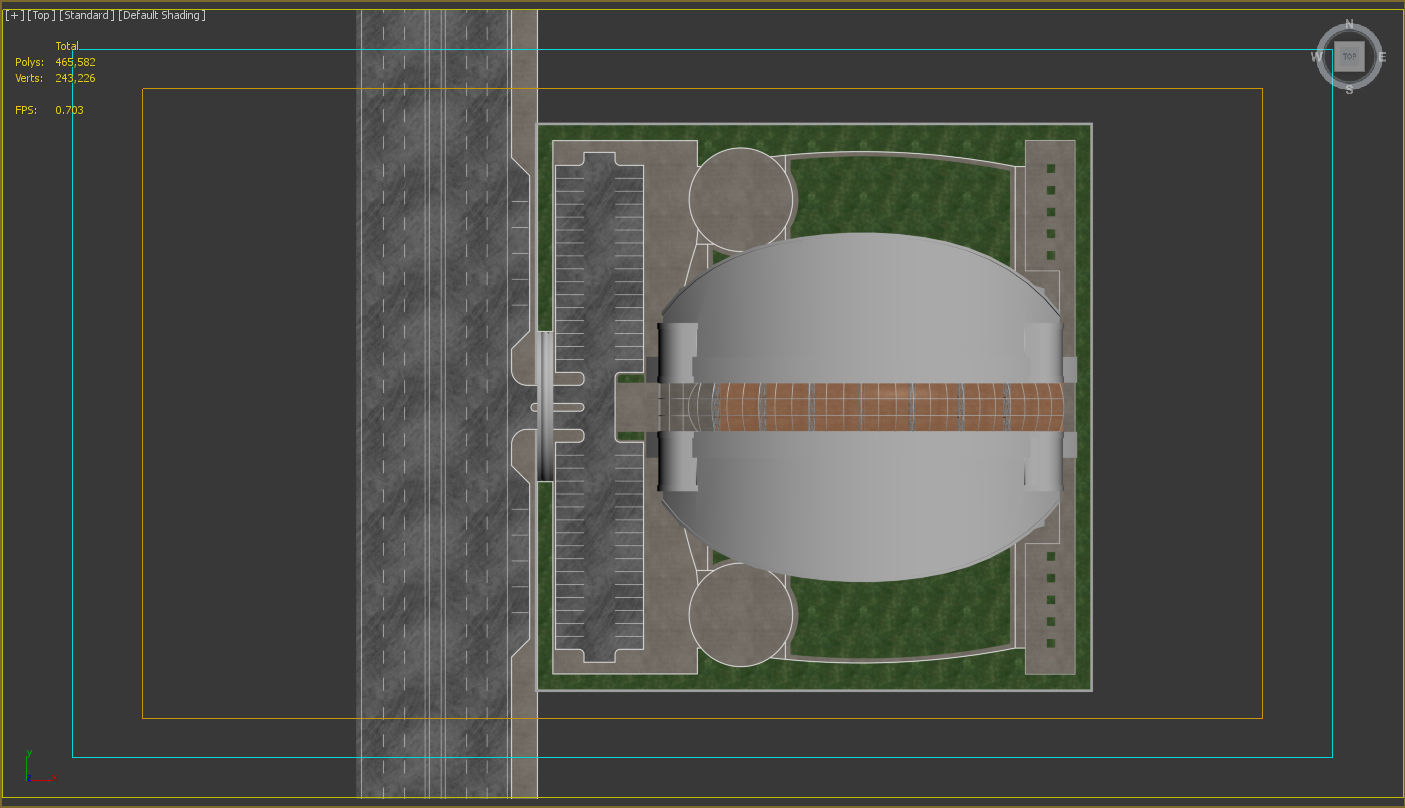 exhibition center exterior and interior 3D model_12