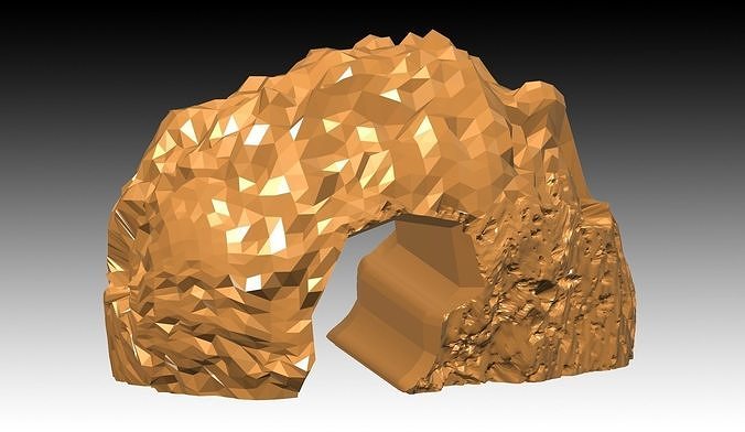 Aquarium-Ornaments third cave Free 3D print model