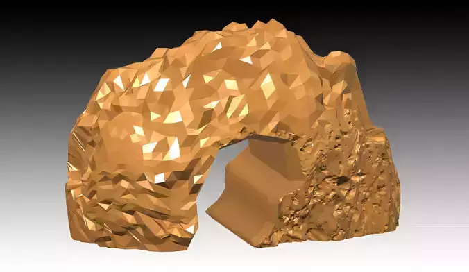 Aquarium-Ornaments third cave Free 3D print model