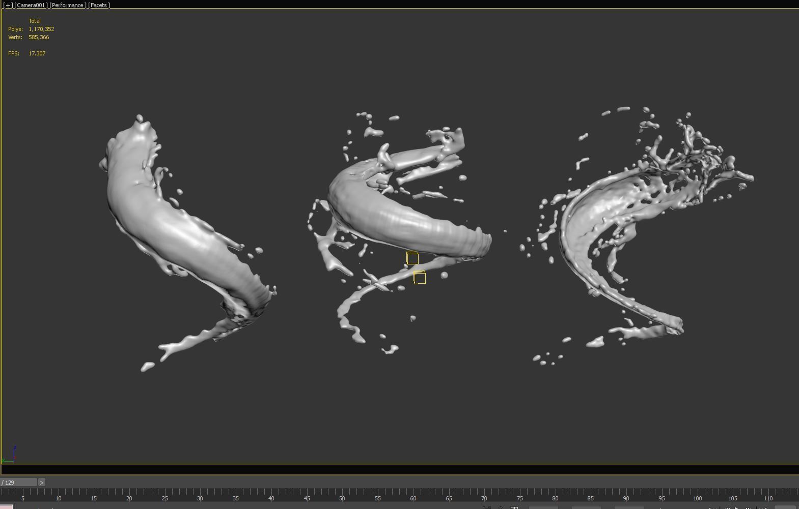 Water Splash 3D Model 3D model_5