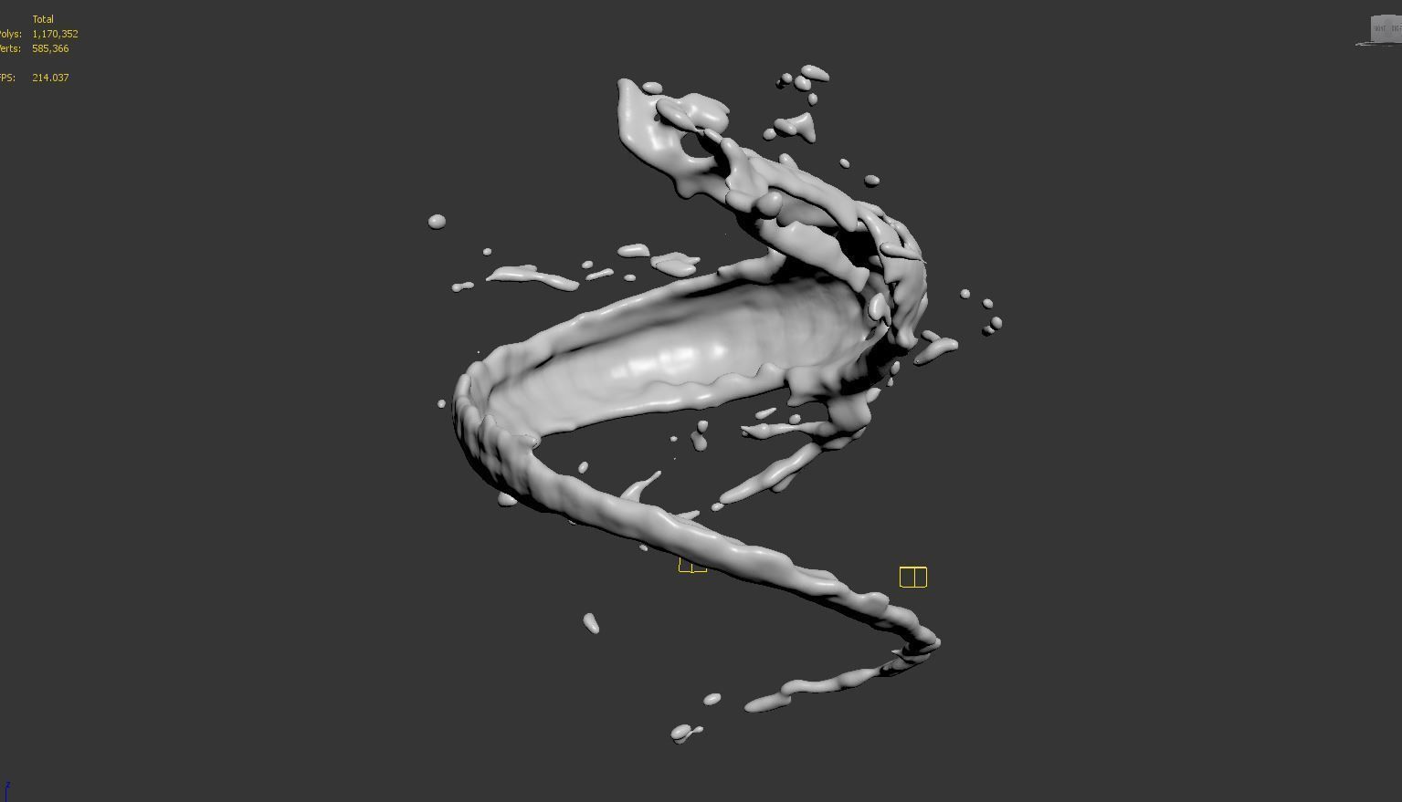 Water Splash 3D Model 3D model_8