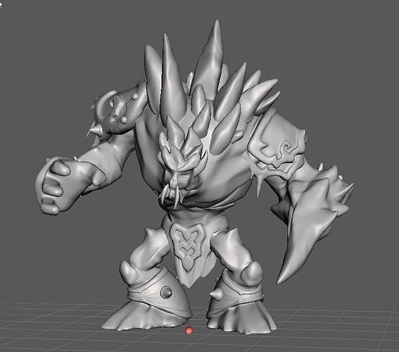 Glacial Malphite 3D Model 3D print model