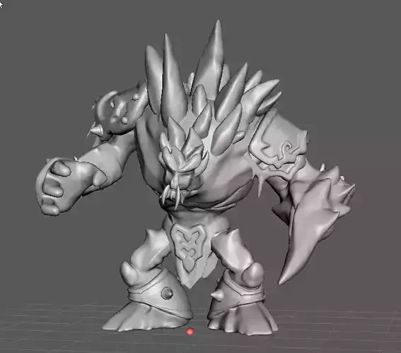 Glacial Malphite 3D Model