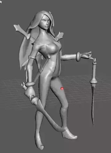 Warring Kingdoms Katarina 3D Model 3D print model